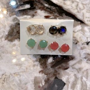 Kate spade stud earrings. Set of 4